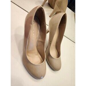 Kelly & Katie Women's Nude Patent Heels Size 9 Pumps